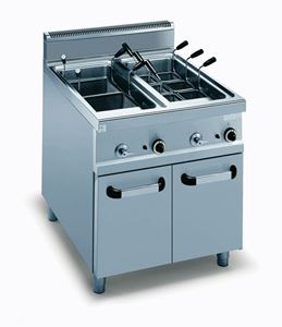 Image de Nudelkocher, Gas 800x900x900 mm, 2 Becken aus