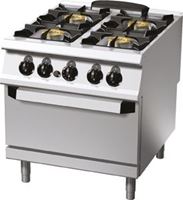 Bild von Gasherd mit Gasbackofen, 800x900x840/900H,
