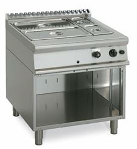 Picture of Bain-Marie, Gas, 800x900x840-900mm, offener Unterbau,