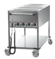 Picture of Bain Marie Wagen, 4x Becken für 1/1 GN, 650x1700x900 mm