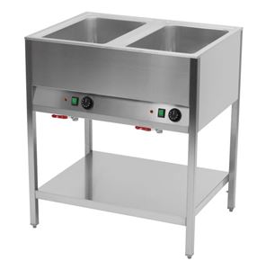 Picture of Bain Marie Station, 2x Becken für 1/1 GN, 800x600x900 mm,