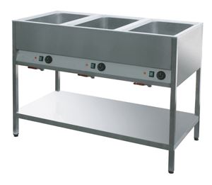 Picture of Bain Marie Station, 3x Becken für 1/1 GN, 1200x600x900 mm