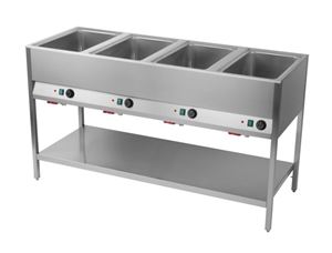 Picture of Bain Marie Station, 4x Becken für 1/1 GN, 1600x600x900 mm