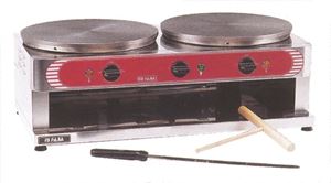 Изображение Crêpes-Eisen, Elektro, 710 x 370 x 250 mm, Ø 2 x 350 mm,