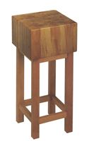 Bild von Hackklotz aus gezargtem Holz