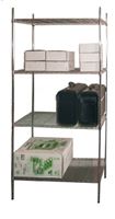 Bild von Lagerregal, verchromt,  915x455x1820 mm,