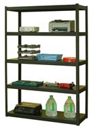 Bild von Regal,1219x457x1831mm, schwarz, laminierte starke Industrie-