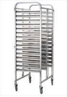 Bild von Transportwagen für 2x15 Tabletts GN1/1, 740x550x1735mm,