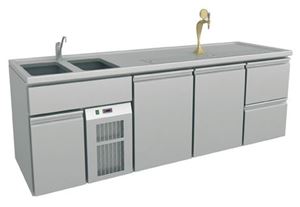 Picture of Ausschanktheke 2545x700x900 mm, Umluftkühlung, 500 W,
