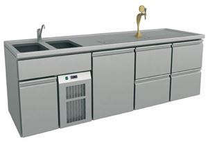 Picture of Ausschanktheke, 2545x700x900 mm, Umluftkühlung, 500 W,