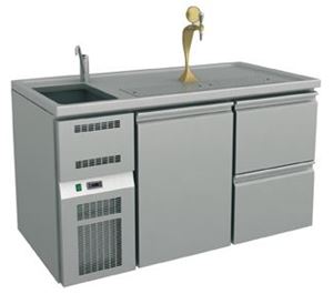 Picture of Ausschanktheke 1565x700x900 mm, Umluftkühlung, 1 Tür für