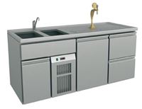 Picture of Ausschanktheke 1965x700x900 mm, Umluftkühlung, 500 W