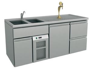 Picture of Ausschanktheke 1965x700x900 mm, Umluftkühlung, 500 W
