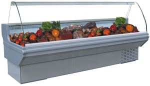 Obrazek Kühltheke mit gebogener Scheibe, 2500x960x1220mm,