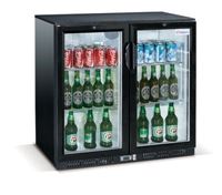 Picture of Flaschenkühler, 208 Liter, 900x520x900mm, 2 Glasklapptüren,