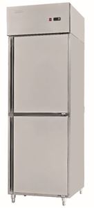 Bild von Kühlschrank, Edelstahl, 600x800x1950mm, Umluftkühlung,