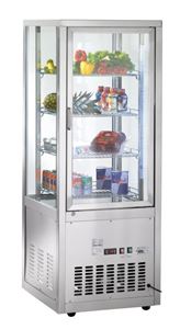 Bild von Kalte Theke, 675x695x1800mm, aus Edelstahl, 2 Ablagen,