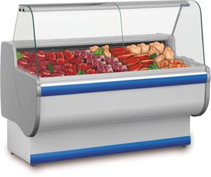 Εικόνα της Kühltheke mit gebogener Scheibe, 2500x810x1220mm, 230 V,