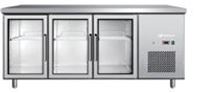 Bild von Kühltisch, 3 Glastüren, 1835x700x850mm, 3 Böden, Kühlmittel: