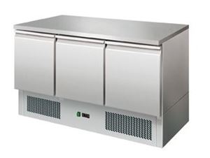 Изображение Kühltisch, 1365x700x850 mm, 3 Türen, Temp. +2°/+8°C,