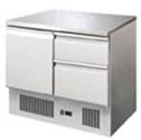 Bild von Kühltisch 900x700x850 mm, 1 Tür, 2 Schubladen 2x 1/1 GN,