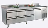 Bild von Kühltisch, 2245x700x900mm m. Aufkantung 100mm, Umluftkühlung