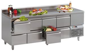 Εικόνα της Umluftkühltisch 2190x700x850 mm, 550 Liter,