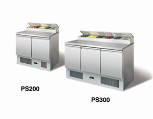 Obrazek Saladette, mit Kühlaufsatz, 900x700x970mm, 5x1/6 GN