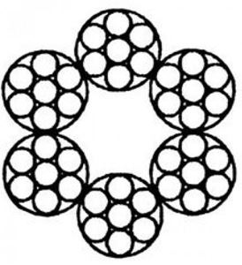 Bild von DrahtseilUNIQAT DRAHTSEIL VZ 6X7+1 5 MM 30 M