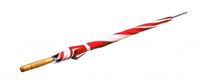 Obrazek Stockschirm "Bicolor", weiß/rot