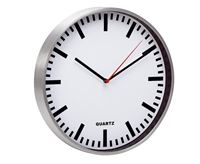 Obrazek Wanduhr "Quarz", chromfarben