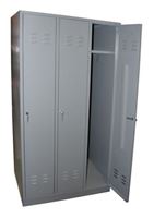 Obrazek Spind 3-türig grau 890 x 1800 x 500 mm