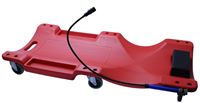 Resim Werkstatt-Rollbrett, 103x50x10 cm, mit Arbeitslampe