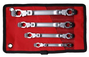 Bild von Bremsleitungsschlüssel-Set mit Ratschenfunktion, 4-tlg.