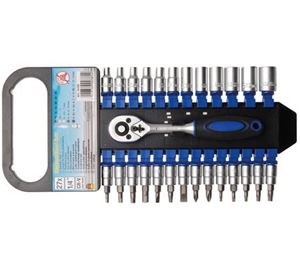 Obrazek Steckschlüsselsatz, 1/4, 27-tlg.