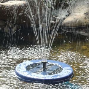 Bild von Solarspringbrunnenpumpe (Scheibenform), blau