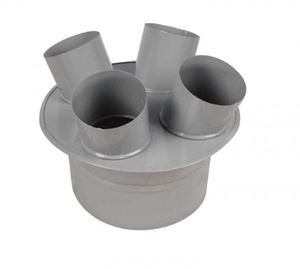 Bild von Anschlußstück für  FT403/FT504 Ø250mm, 4x Ø120mm Holzmann