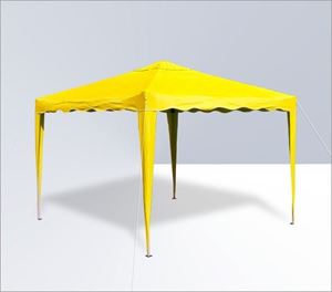 Bild von Alu/Metall Faltpavillon 3x3 Meter Gelb