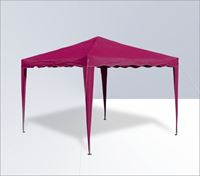 Bild von Alu/Metall Faltpavillon 3x3 Meter Bordeaux