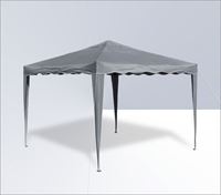 Bild von Alu/Metall Faltpavillon 3x3 Meter Grau