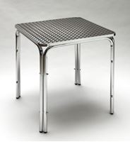 Bild von Alu Gartentisch *Twin 800* mit schönem Oberflächendekor