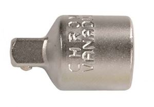Bild von Adapter, matt verchromt, 6,3 (1/4) außen - 10 (3/8) innen