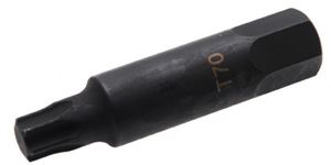 Obrazek T-Profil Bit ohne Bohrung, 100 mm lang, T60, 22 mm 6-kant