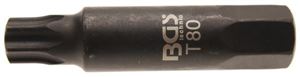 Obrazek T-Profil Bit ohne Bohrung, 100 mm lang, T80, 22 mm 6-kant