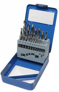 Obrazek Spiralbohrer-Kassette, HSS, 1-10 mm, 19-tlg.