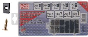 Bild von Dämpfungsscheiben- und Schrauben-Sortiment, 170-tlg.
