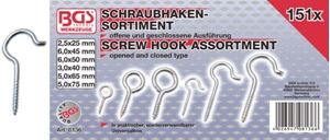 Εικόνα της Schraubhaken-Sortiment, 151-tlg.