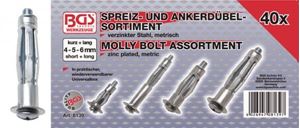 Obrazek Spreiz-/ Ankerdübel-Sortiment, 40-tlg. BGS