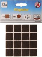 Bild von Filzgleiter, braun, 32-tlg. BGS