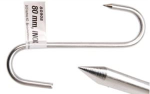 Bild von Fleischerhaken, 80 mm, INOX